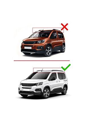 Peugeot Rifter 2023 2024 Ile Uyumlu Ace-2 Ara Atkı Tavan Barı Gri