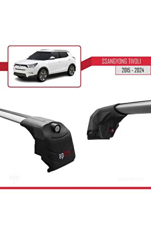 Ssangyong TIVOLI 2015 ve Sonrası ile uyumlu ACE-2 Ara Atkı Tavan Barı GRİ