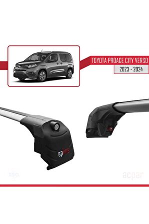 Toyota Proace City Verso 2023 Ve Sonrası Ile Uyumlu Ace-2 Ara Atkı Tavan Barı Gri