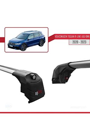 Volkswagen TIGUAN R-LINE 2020-2023 Arası ile uyumlu ACE-2 Ara Atkı Tavan Barı GRİ