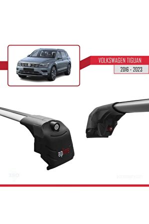Volkswagen Tiguan 2016-2023 Arası ile uyumlu ACE-2 Ara Atkı Tavan Barı GRİ