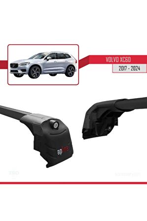 Volvo XC60 2017 ve Sonrası ile uyumlu ACE-2 Ara Atkı Tavan Barı SİYAH