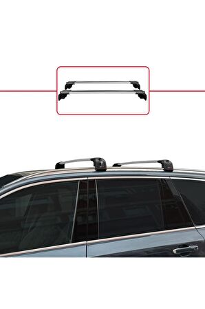 Volvo XC90 2015 ve Sonrası ile uyumlu ACE-2 Ara Atkı Tavan Barı GRİ