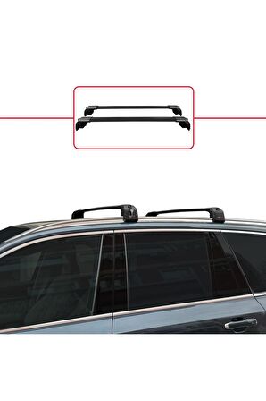 Volvo XC90 2015 ve Sonrası ile uyumlu ACE-2 Ara Atkı Tavan Barı SİYAH