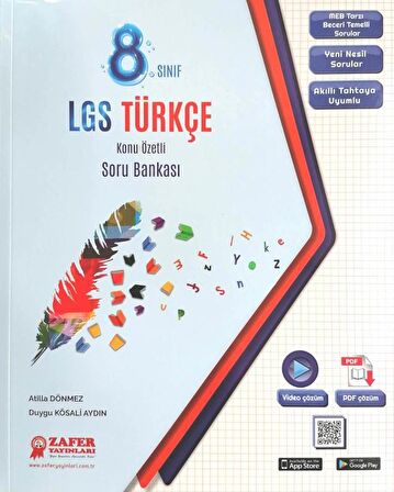 Zafer Yayınları 8.Sınıf LGS Türkçe Soru Bankası