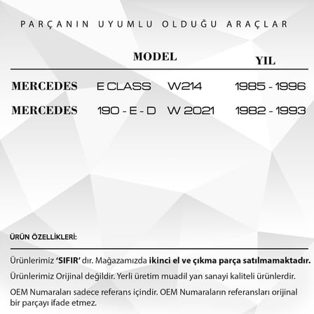 Mercedes 190 190E 190D W201 için Klima Havalandırma Düğmesi 4'lü
