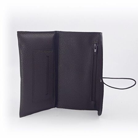 Suni Deri Kese / Koyu Kahve