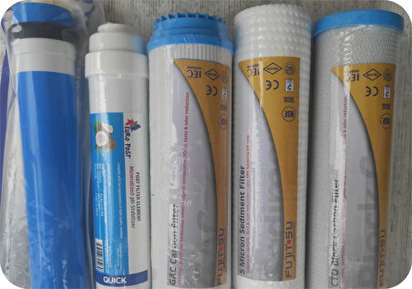 AÇIK KASA SU ARITMA CİHAZI 5'Lİ FİLİTRE SETİ 