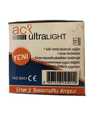 ACK Ultralight 9W 220V Yeşil Işık GU5.3 Duylu (2 Adet)