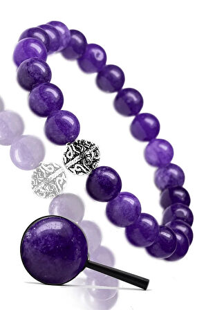 Sertifikalı Aaa Gerçek Ametist Taşı Bileklik - Hindistan