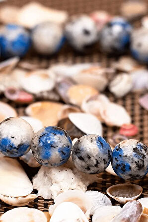 Sertifikalı Gümüş Aparatlı Doğal Sodalit Taşı Bileklik