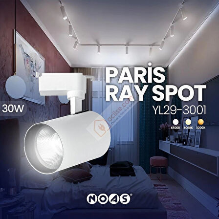 NOAS PARİS RAY SPOT 30W -YL29-3001 BEYAZ
