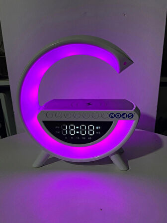 NOAS SİMİ KABLOSUZ ŞARJLI BLUETOOTHLU HOPARLÖRLÜ MASA LAMBASI RGB YL86-1240