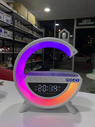 NOAS SİMİ KABLOSUZ ŞARJLI BLUETOOTHLU HOPARLÖRLÜ MASA LAMBASI RGB YL86-1240