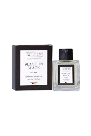 ACLIND BLACK IN BLACK FOR MEN 60 ML EAU DE PARFUM  | Erkekler İçin Odunsu, Oryantal Koku Ailesi