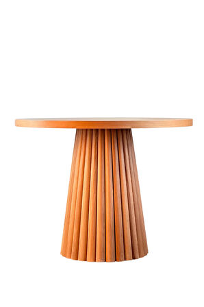 Acantus Natural Ahşap Yemek Masası 100x100