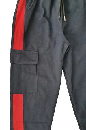 5-16 yaş kargo cepli erkek kız çocuk eşofman altı, bel lastikli , paça ribanalı , jogger unisex