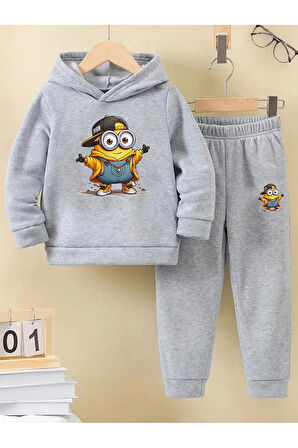 Kışlık Kız Erkek Çocuk Eşofman Takımı 5 6 7 8 9 10 11 12 yaş Mini