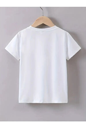 Pamuk Penye Kız Çocuk Baskılı Tshirt 5 6 7 8 9 10 11 12 13 14 yaş Lilo Stitch