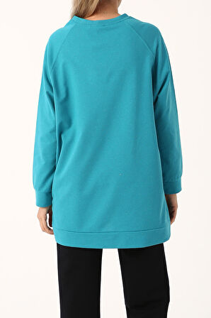 Mint Reglan Kol Basic Sweat Tunik