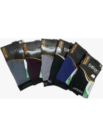 Tatkan Erkek 6'lI Modal Penye (Likralı Esnek) Spor Kesim Slim Fit Boxer Külot (Kombin)