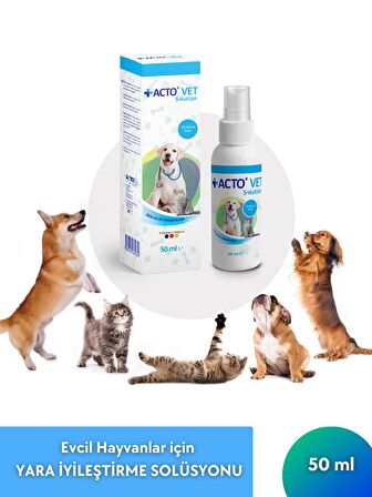 ACTO® VET SOLUTION 50 ML | Evcil Hayvanlar için Yara İyileştirme Solüsyonu