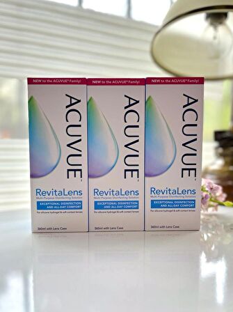 ACUVUE Revitalens Dezenfektan Lens Solüsyon 360 ml 3 Adet