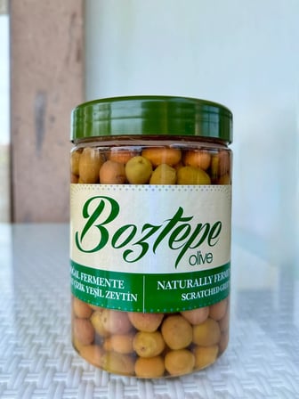 Ayvalık Çizik Yeşil Zeytin Doğal Fermente 1000 cc