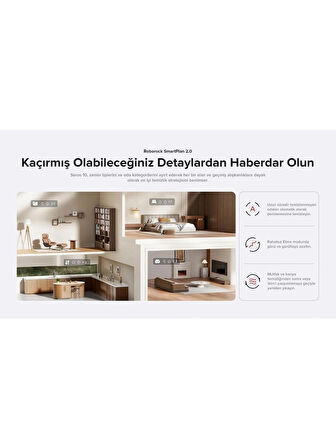 Roborock Saros 10 Çöp İstasyonlu Beyaz Akıllı Robot Süpürge