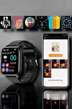 Suya Dayanıklı Bluetooth Akıllı Saat GPS, Adımsayar, Nabız & Sağlık Takibi