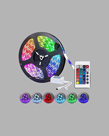 Smart Şerit LED Işık – Uzaktan Kumandalı, USB Girişli, Müzik Modlu