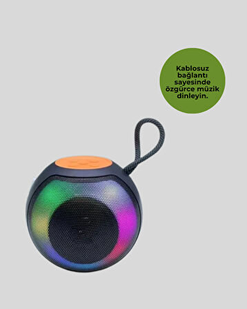 360° Stereo Surround Sesli Taşınabilir Hoparlör