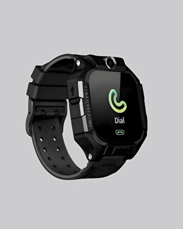 S10 Akıllı Çocuk Saati Siyah Tasarım Adımsayar ve Alarm Fonksiyonu