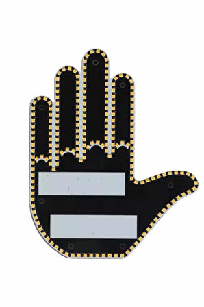 Uzaktan Kumandalı El Orta Parmak Led Araç Camına Özel