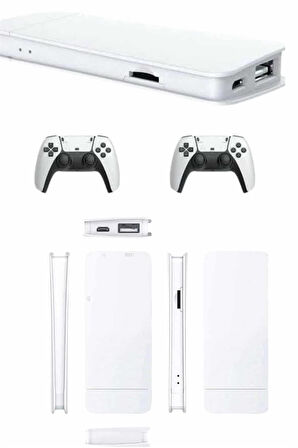 3D Çift Oyun Kollu 4K HD Ekran Nostaljik 20.000 Oyunlu Beyaz Game Box