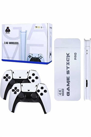 Game Stick 4K Retro Çift Kollu Atari Oyunlari +20000 Oyunlu Konsol Nostalji