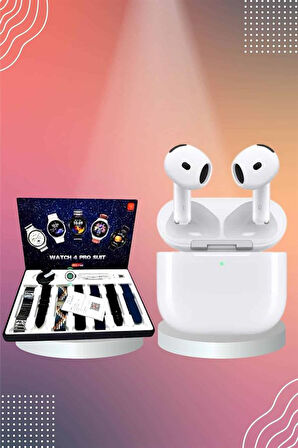 3.Nesil TWS Bluetooth Kulaklık Bluetooth Bağlantılı Akıllı Saat Amoled Ekran Plastik Hasır Kordon