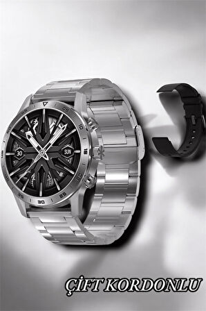 Suya Dayanıklı Dokunmatik Akıllı Saat Bluetooth 5.0, Sesli Asistan ve Sağlık Takibi