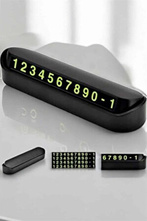 Araba Park Numaratörü Araç İçi Numaralık Değiştirilebilir Çevirmeli Mini