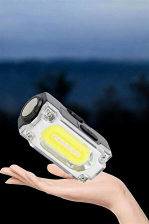 Kafa Lambası El Fenerli Kamp Lambası USB Şarjlı Esnek Lamba