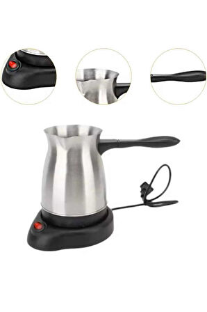 Çelik Kahve Makinesi Cezve 800 Watt Paslanmaz Çelik Türk Kahvesi Makinesi