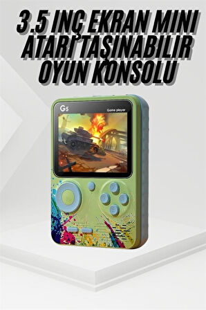 Game Box Oyun Konsolu 500 Retro Oyunlu Mini Taşınabilir 3 İnç