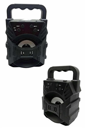 Işıklı Bluetooth Hoparlör Ses Bombası Taşınabilir Yüksek Ses Kaliteli Radyo Özelliği