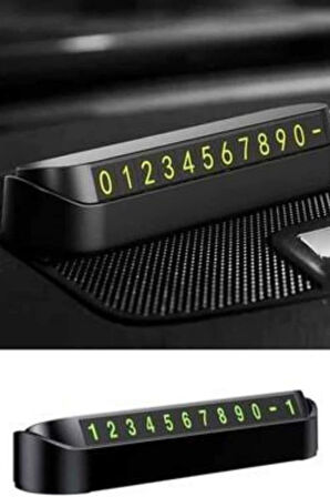 Araç İçi Numaratör Numaralık Oto Cam Kartı Fosforlu Numaratör