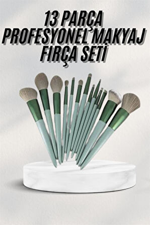 Dayanıklı Makyaj Fırçası Seti 13 Parça Yumuşak Kıllı Fırçalar Allık Fondöten Far Fırçası