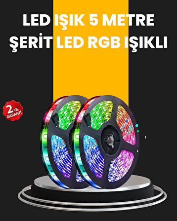5 Metre Kumandalı Su Geçirmez Şerit LED