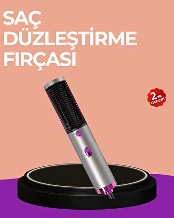 Hacim Veren ve Saç Elektriklenmesini Önleyen Sıcak Hava Fırçası