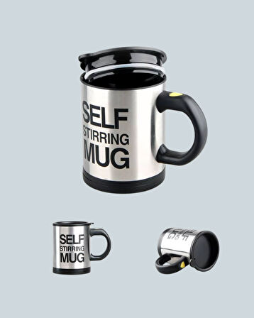 Kendi Kendini Karıştıran Termos Kupa | Güçlü Motor ve Çift Katmanlı Isı Koruma