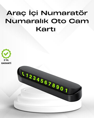 Fosforlu Işıltı ile Araç İçi Telefon Numaratörü – Güvenli Parkın Anahtarı