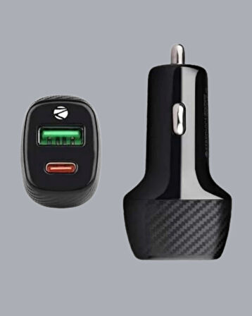 38W Çift Çıkışlı Araç Şarj Cihazı – Type-C ve USB PD Destekli